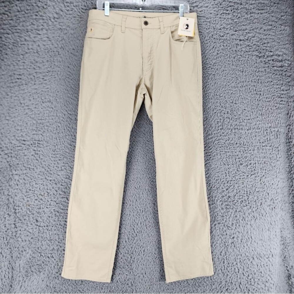 Duck Head Pants Mens 32x32 Tan Stretch Mid Rise  *NWT*